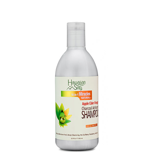 Hawaiian Silky Apple Cider Vinegar Charcoal Activated Shampoo 12oz