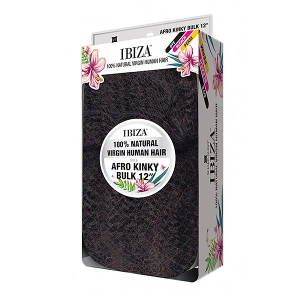 Ibiza 100% Natural Virgin Human Hair Braid - AFRO KINKY BULK 12