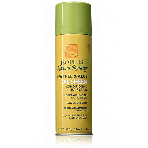 Isoplus Natural Remedy Tea Tree & Aloe Oil Sheen Hair Spray 7oz