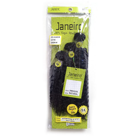 Janeiro 100% Brazilian Remy Hair Weave - BOHEMIAN CURL 3PCS (10\/12\/14)