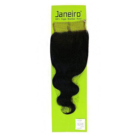 Janeiro 100% Virgin Brazilian Remy 4x4 Full Lace Closure BODY WAVE 12