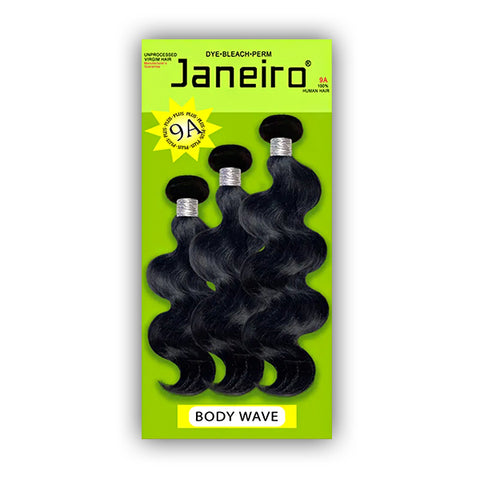 Janeiro 100% Virgin Brazilian Remy Hair Weave - BODY WAVE 3PCS