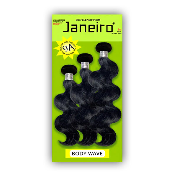 Janeiro 100% Virgin Remy Hair Weave - BODY WAVE 3PCS (8\/10\/12)