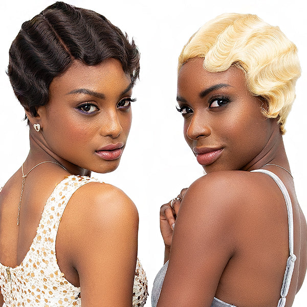 Janet Collection 100 Remy Human Hair Parting Wig MOMMY PART