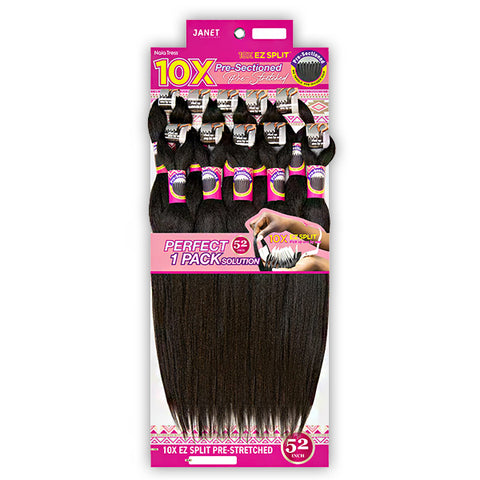 Janet Collection Braid - 10X EZ SPLIT PRE-STRETCHED BRAID 52