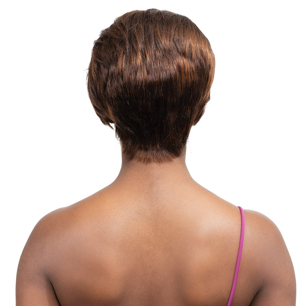 Janet Collection Lavish 100% Virgin Human Hair Deep Part Wig - COHEN