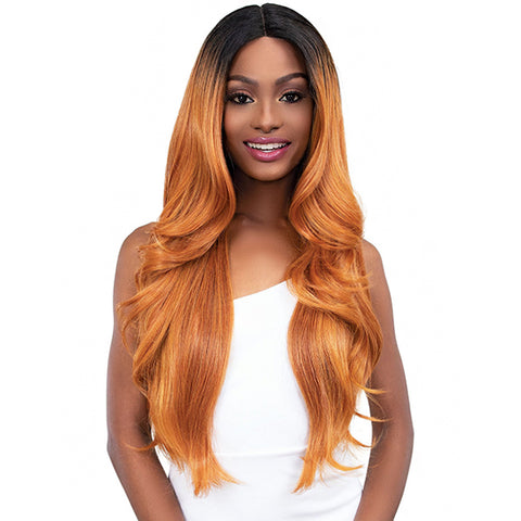 Janet Collection Synthetic Extended Deep  Part Lace Wig - JUNNY