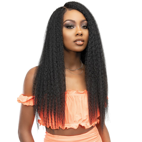 Janet Collection Synthetic Melt 13x6 HD Lace Frontal Wig - KINKY 28