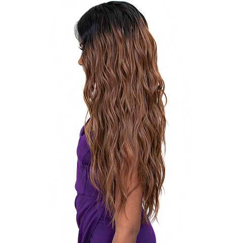 Janet Collection Synthetic Melt Extended Deep  HD Part Lace Wig - BRI