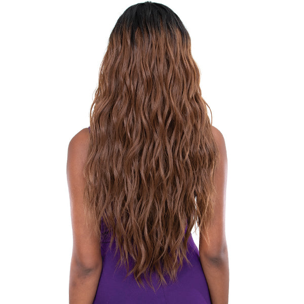 Janet Collection Synthetic Melt Extended Deep  HD Part Lace Wig - BRI