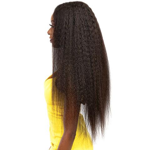 Janet Collection Virgin Remy Human Deep Part HD Lace Wig KINKY CRIMP