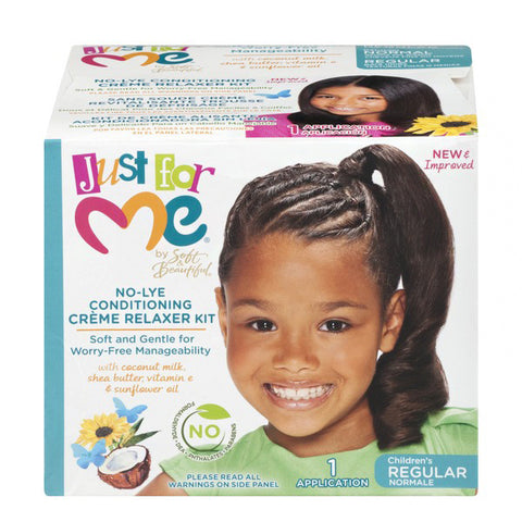Just For Me No-Lye Conditioning Creme Relaxer Kit - Regular