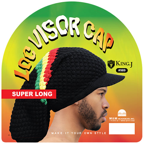 King J #989  Loc Visor Cap Super Long