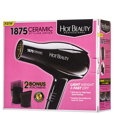 Kiss Hot Beauty Professional HBD01N 1875 Ceramic Styling Dryer