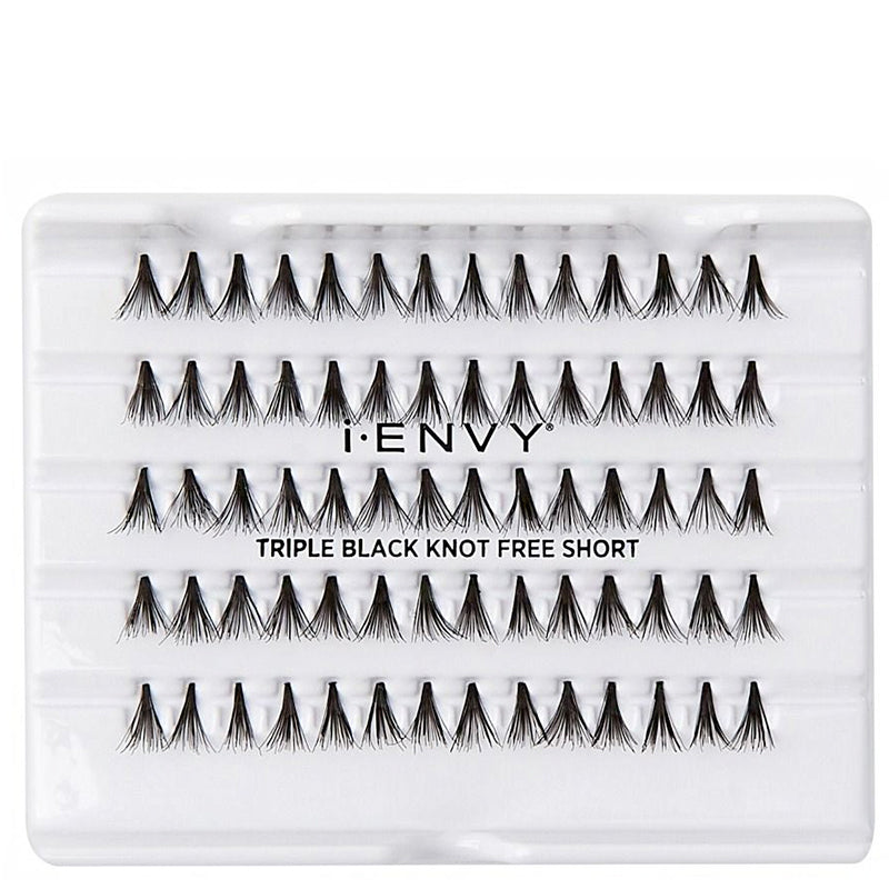 Kiss I Envy KPEXXTB Triple Black Knot Free Individual Lash