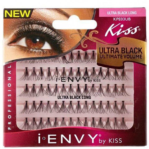 kiss i envy KPEXXUB individual lashes ultra black flare