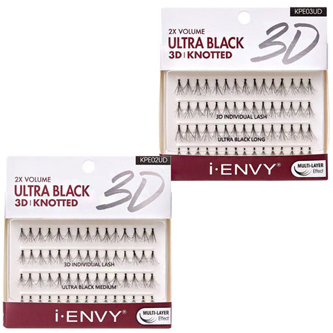 Kiss I Envy KPEXXUD Knotted Ultra Black 3D Individual Lash