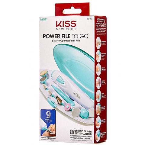 Kiss New York Power File To Go Battery Operated Nail File #02462