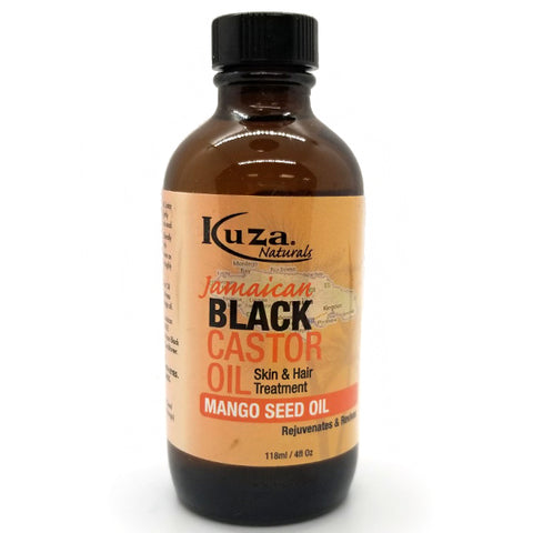 Kuza Jamaican Black Castor Oil Skin Hair Treatment 4oz Mango Seed Oil