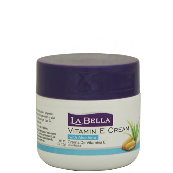 La bella Vitamin E Cream with Aloe Vera 4oz