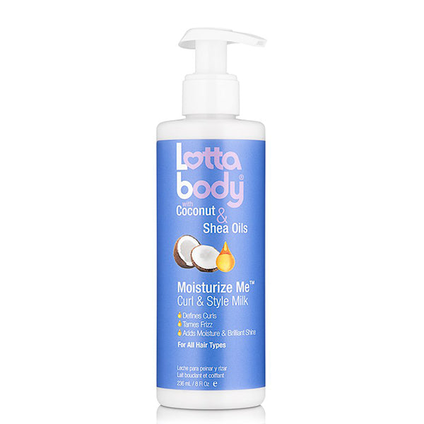LottaBody Coconut & Shea Oils Moisturize Me Curls & Style Milk 8oz