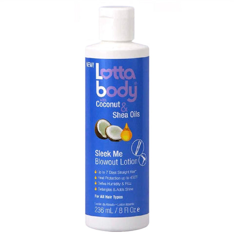 LottaBody Coconut & Shea Oils Sleek Me Blowout Lotion 8oz