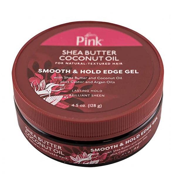 Luster's Pink Shea Butter Coconut Oil Smooth & Hold Edge Gel 4.5oz