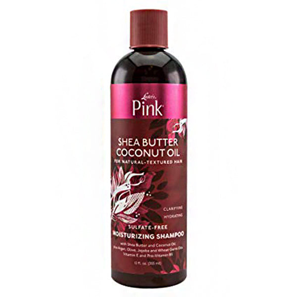 Luster's Pink Shea Butter Coconut Oil Sulfate Free Moisturizing  Shampoo 12 oz