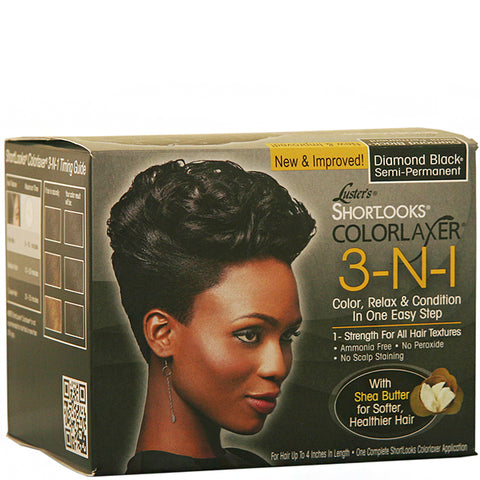 Luster's Pink Shortlooks Colorlaxer 3-in-1 Color Relax Kit - Diamond Black