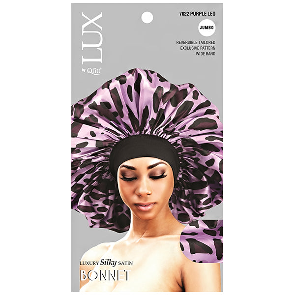Lux by Qfitt Luxury Silky Satin Bonnet - Jumbo #7022 Loe Assort