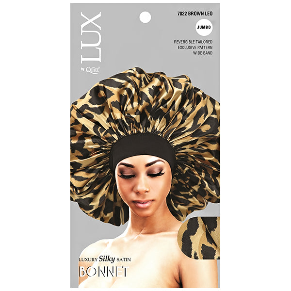 Lux by Qfitt Luxury Silky Satin Bonnet - Jumbo #7022 Loe Assort