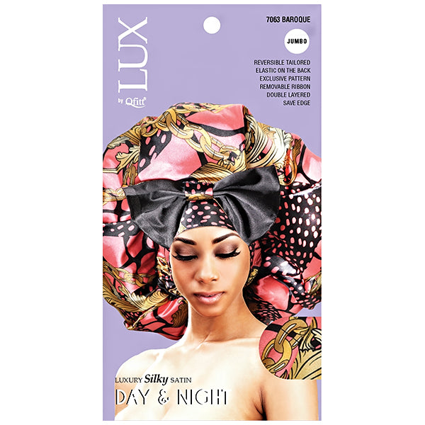 Lux by Qfitt Luxury Silky Satin Day & Night - Jumbo #7063 Afro Assort