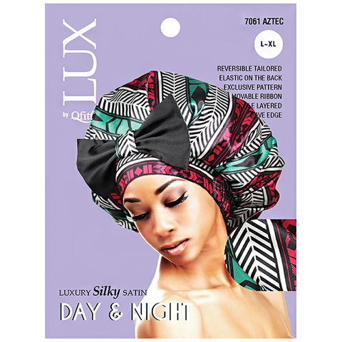 Lux by Qfitt Luxury Silky Satin Day & Night - L\/XL #7061 Afro Assort
