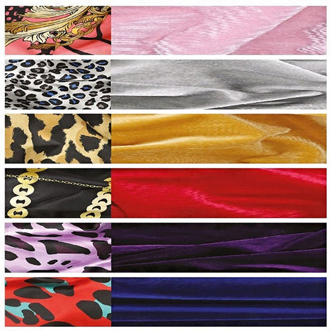 Lux by Qfitt Luxury Silky Velvet Tie Bonnet - L\/XL #7111 Assort