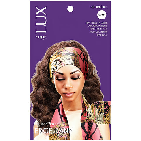 Lux by Qfitt Silky Satin Edge Band - 66\"X4\" #7091 Afro Assort