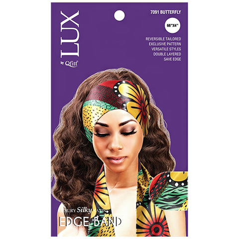 Lux by Qfitt Silky Satin Edge Band - 66\"X4\" #7091 Afro Assort