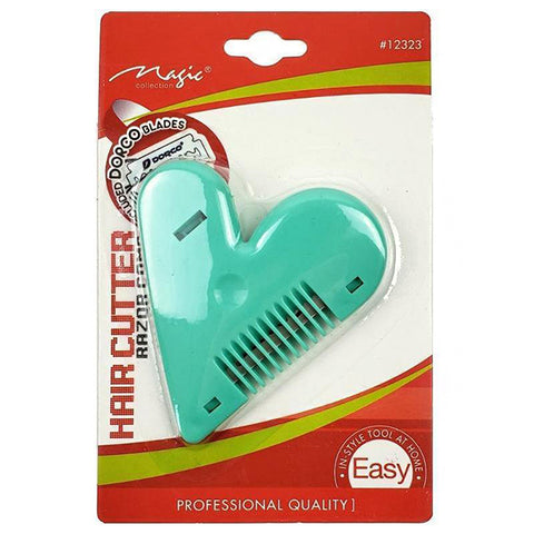 Magic Collection #12323 Heart Hair Cutter Razor Comb