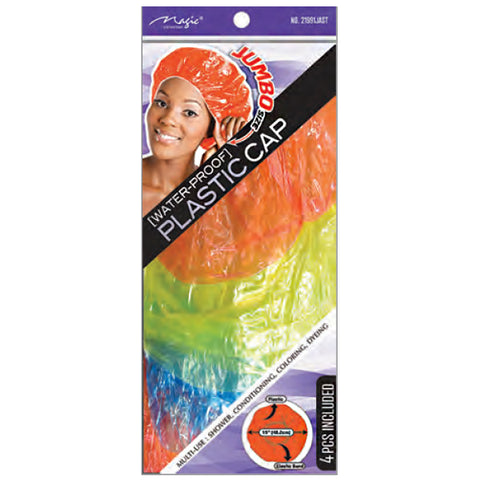 Magic Collection #2199JAST Jumbo WaterProof Plastic Cap 4pcs Assorted