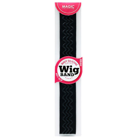 Magic Collection #2291WAVS Wavy Silicone Wig Band - Black