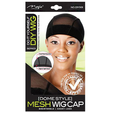 Magic Collection #DIY001 DIY Wig Dome Style Mesh Wig Cap - Black