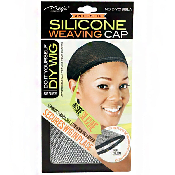 Magic Collection #DIY018BLA DIY Silicone Weaving Cap Black