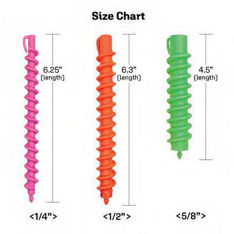 Magic Collection #SR1 1\/4\" Precious Curl Spiral Rods 48pcs