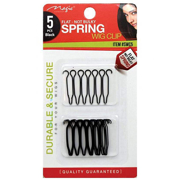 Magic Collection SWC5 Durable  Secure Flat Not Bulky Spring Wig Clip
