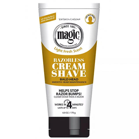 Magic Razorless Cream Shave - Bald Head 6oz