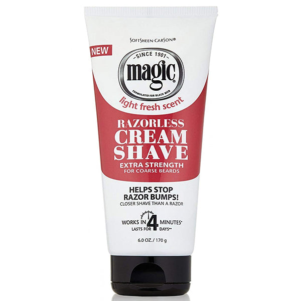 Magic Razorless Cream Shave - Extra Strength 6oz