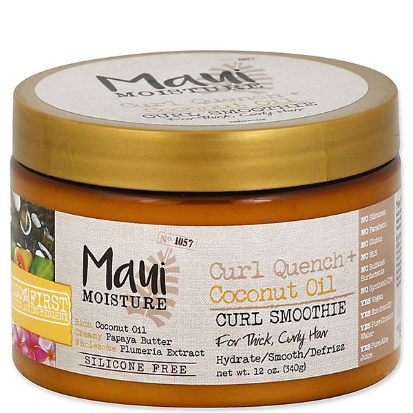 Maui Moisture Curl Quench+ Coconut Oil Curl Smoothie 12oz