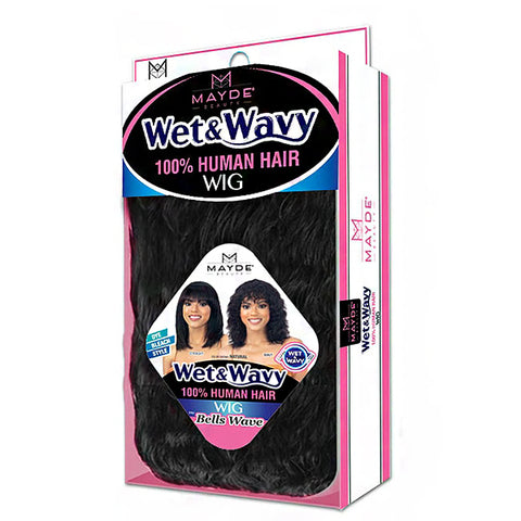 Mayde Beauty 100% Human Hair Wet & Wavy Wig - BELLS WAVE