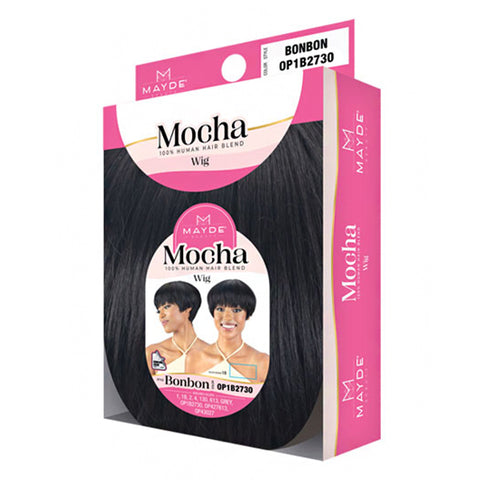 Mayde Beauty Human Hair Blend Mocha Wig - BONBON