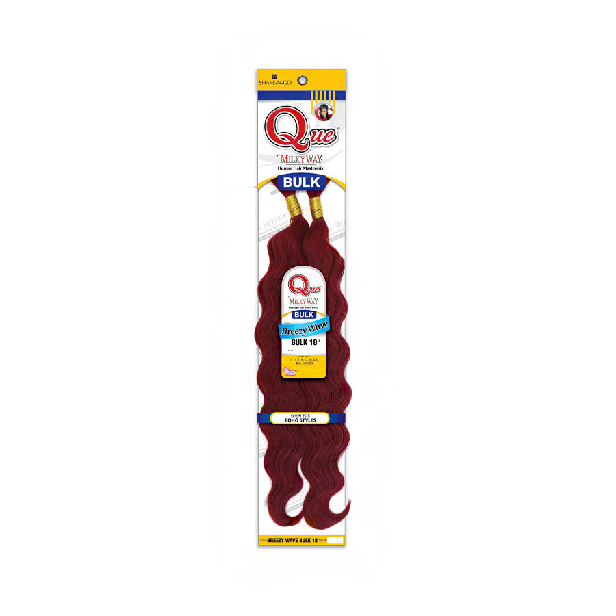 Milky Way Que Human Hair Blend Braid - BREEZY WAVE BULK 18