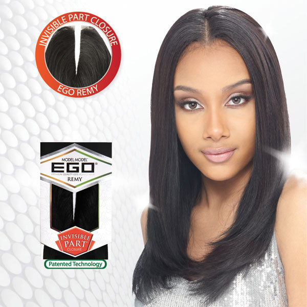 Model Model 100% Human Hair Ego Remy Invisible Part Weaving Closure 10